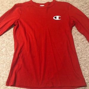 Champion red hot long sleeve shirt